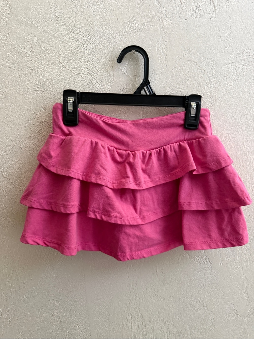 Hot Pink Tiered Ruffle Skater Skort